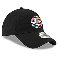 Men's New Era  Black San Antonio Spurs Slogan 9TWENTY Adjustable Hat
