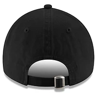 Casquette ajustable New Era noire pour homme, logo des San Antonio Spurs, modèle 9TWENTY