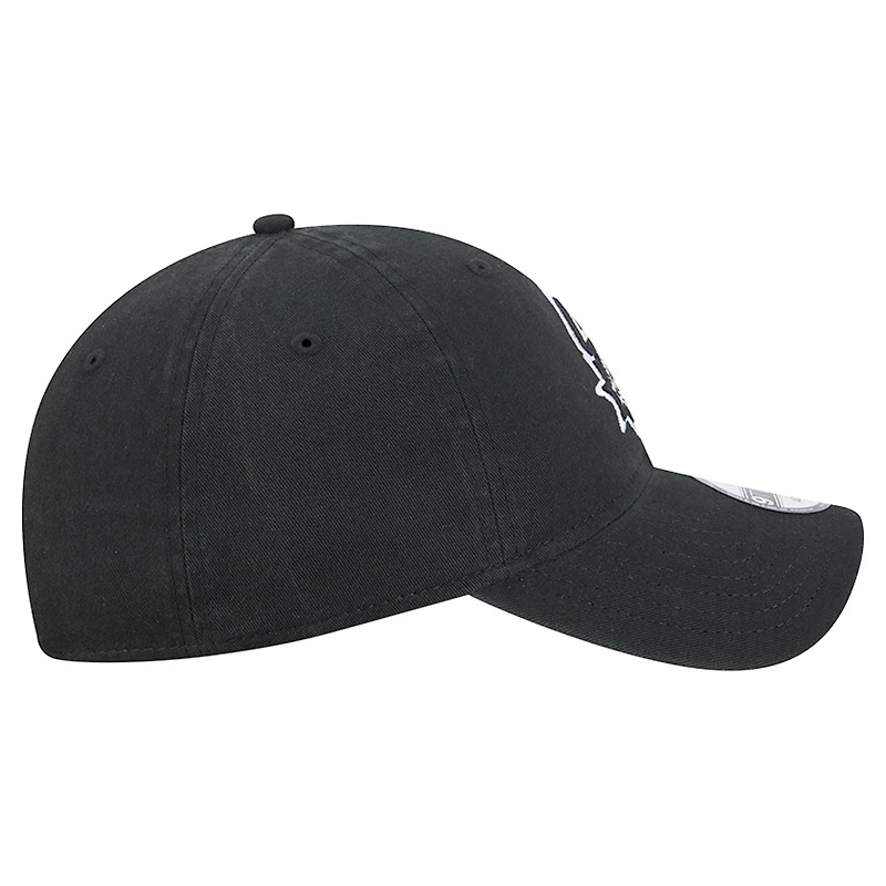 Men's New Era  Black San Antonio Spurs Team 9TWENTY Adjustable Hat