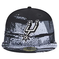 Casquette ajustée noire San Antonio Spurs Tip-Off 59FIFTY de New Era pour homme