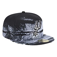 Casquette ajustée noire San Antonio Spurs Tip-Off 59FIFTY de New Era pour homme