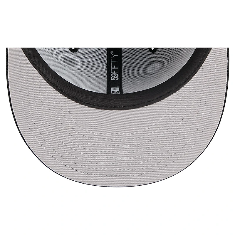 Casquette ajustée New Era noire San Antonio Spurs Tri-Hit 59Fifty pour homme