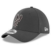 Casquette New Era Graphite San Antonio Spurs 39THIRTY Flex pour homme