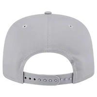 Casquette snapback grise New Era San Antonio Spurs pour homme, modèle rétro, propriété du golfeur