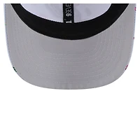 Casquette extensible à bouton-pression New Era bleu clair/gris San Antonio Spurs Adventure Aloha Pattern 9SEVENTY pour homme