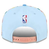 Casquette Snapback 9FIFTY City Edition 2024/25 San Antonio Spurs bleu clair New Era pour homme