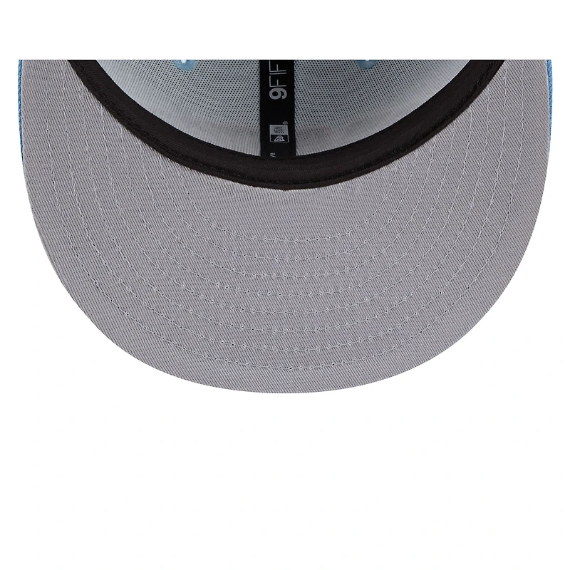 Casquette Snapback 9FIFTY City Edition 2024/25 San Antonio Spurs bleu clair New Era pour homme