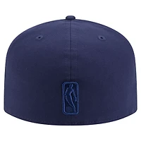 Casquette ajustée San Antonio Spurs Colorpack A-Frame 59FIFTY pour homme de New Era bleu marine