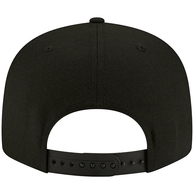 Casquette Snapback 9FIFTY San Antonio Spurs New Era pour homme, noir sur noir