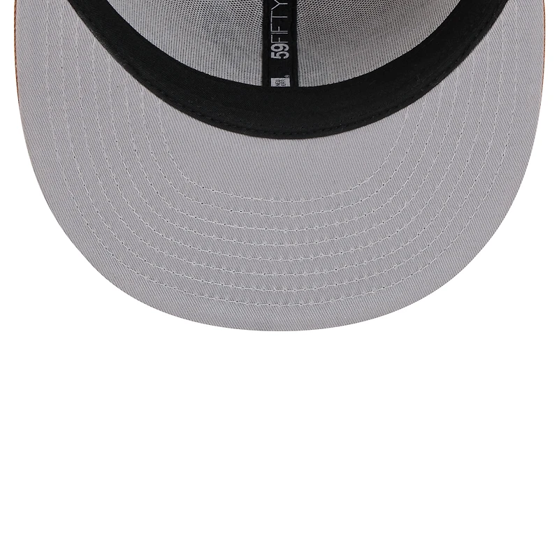 Casquette ajustée San Antonio Spurs 59FIFTY pour homme New Era Tan Color Pack