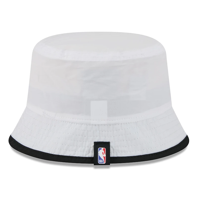 Bob New Era en nylon blanc/noir pour homme, San Antonio Spurs, draft NBA 2025