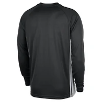 Men's Nike Black San Antonio Spurs 2025/26 Authentic Pre-Game Legend Dri-FIT Long Sleeve Shooting Shirt