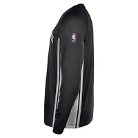 Men's Nike Black San Antonio Spurs 2025/26 Authentic Pre-Game Legend Dri-FIT Long Sleeve Shooting Shirt