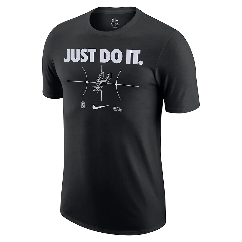 Men's Nike Black San Antonio Spurs Just Do It T-Shirt