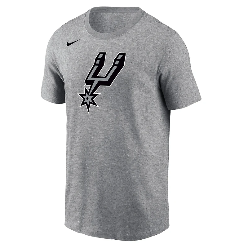 Men's Nike Gray San Antonio Spurs Logo Core T-Shirt