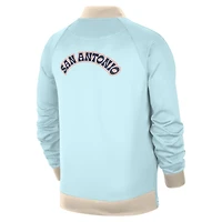 Men's Nike Light Blue San Antonio Spurs 2024/25 City Edition Authentic Showtime Performance Full-Zip Jacket