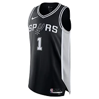Men's Nike Victor Wembanyama Black San Antonio Spurs Authentic Jersey - Icon Edition