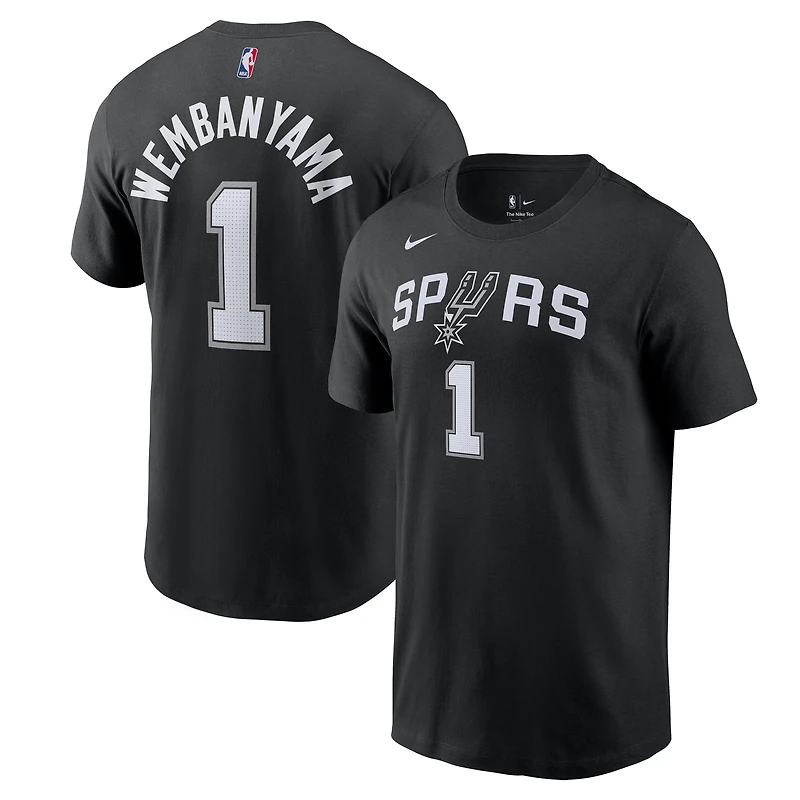 Men's Nike Victor Wembanyama San Antonio Spurs Icon 2022/23 Name & Number T-Shirt
