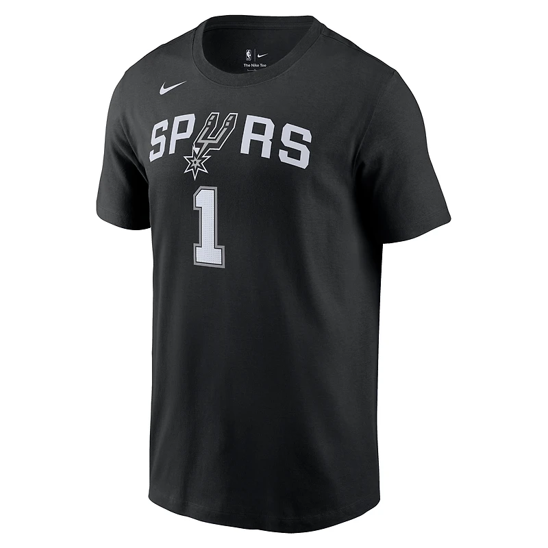 Men's Nike Victor Wembanyama San Antonio Spurs Icon 2022/23 Name & Number T-Shirt