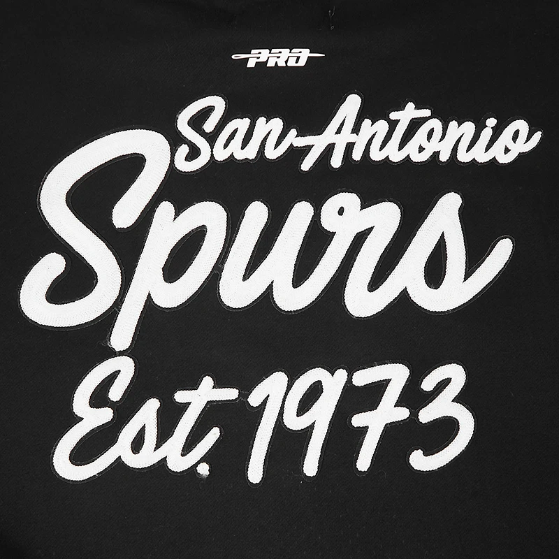 Men's Pro Standard Black San Antonio Spurs Paint the City Drop Shoulder Sweatshirt