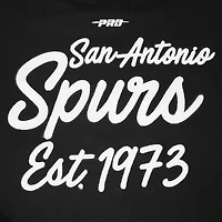 Men's Pro Standard Black San Antonio Spurs Paint the City Drop Shoulder Sweatshirt