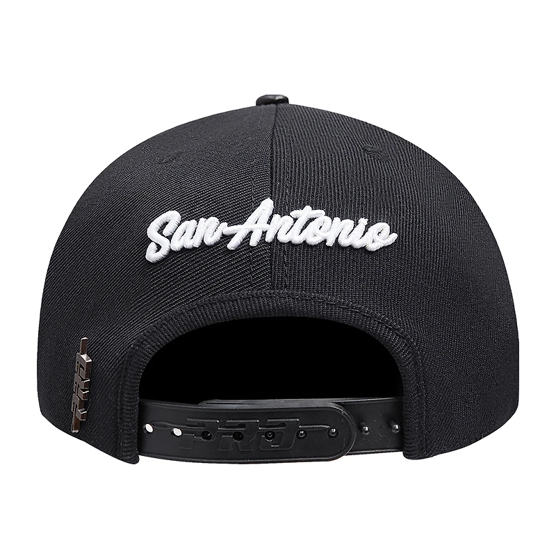Men's Pro Standard Black San Antonio Spurs Paint the City Pinch Front Snapback Hat