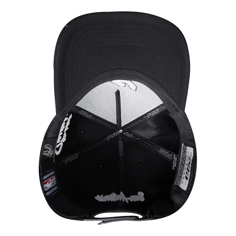 Men's Pro Standard Black San Antonio Spurs Paint the City Pinch Front Snapback Hat