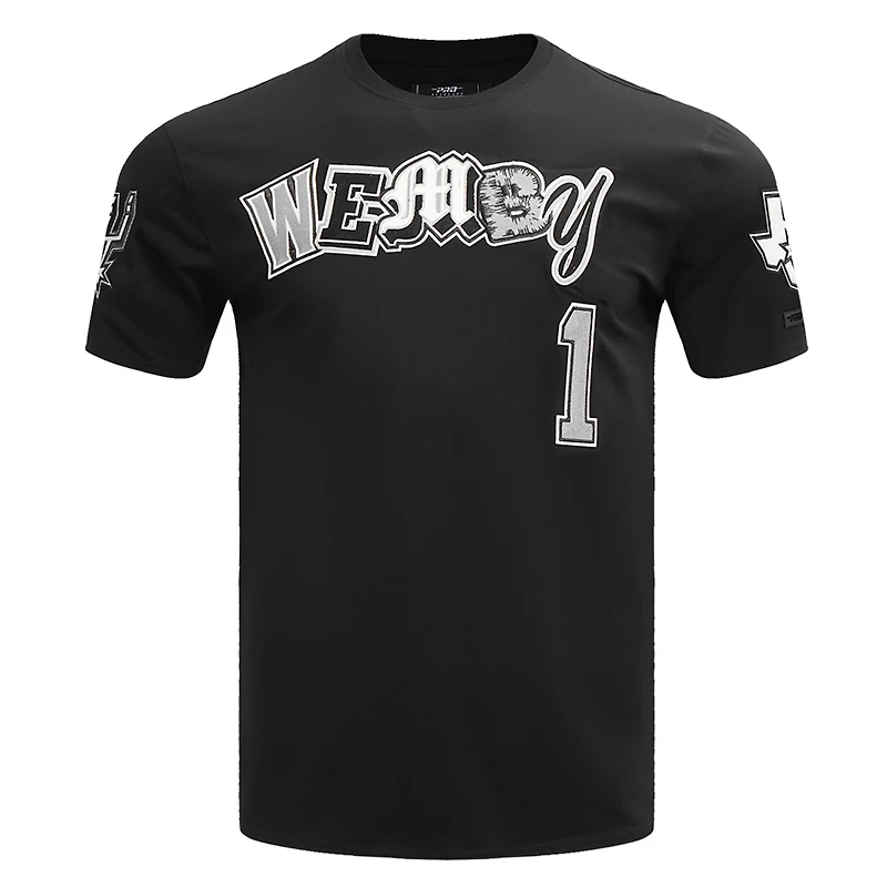 Men's Pro Standard Victor Wembanyama Black San Antonio Spurs City Ransom T-Shirt