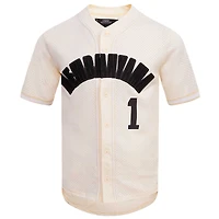 Haut boutonné en maille triple ton sur Pro Standard Victor Wembanyama San Antonio Spurs pour hommes