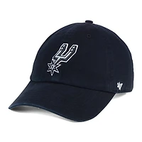Casquette San Antonio Spurs '47 noire ajustable Clean-Up pour homme
