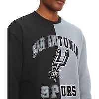 Men's Tommy Jeans Black/Gray San Antonio Spurs Keith Split Pullover Sweatshirt