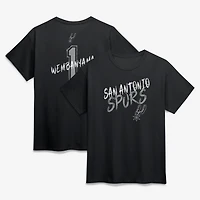 Men's Victor Wembanyama Black San Antonio Spurs Hustle Name & Number T-Shirt