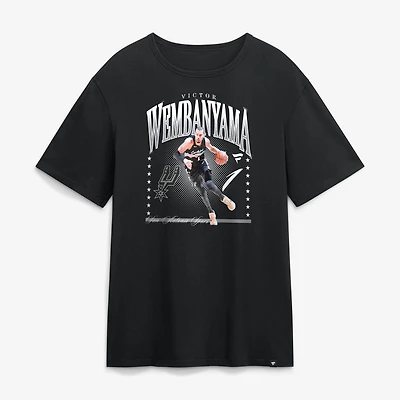 T-shirt noir Victor Wembanyama San Antonio Spurs pour homme