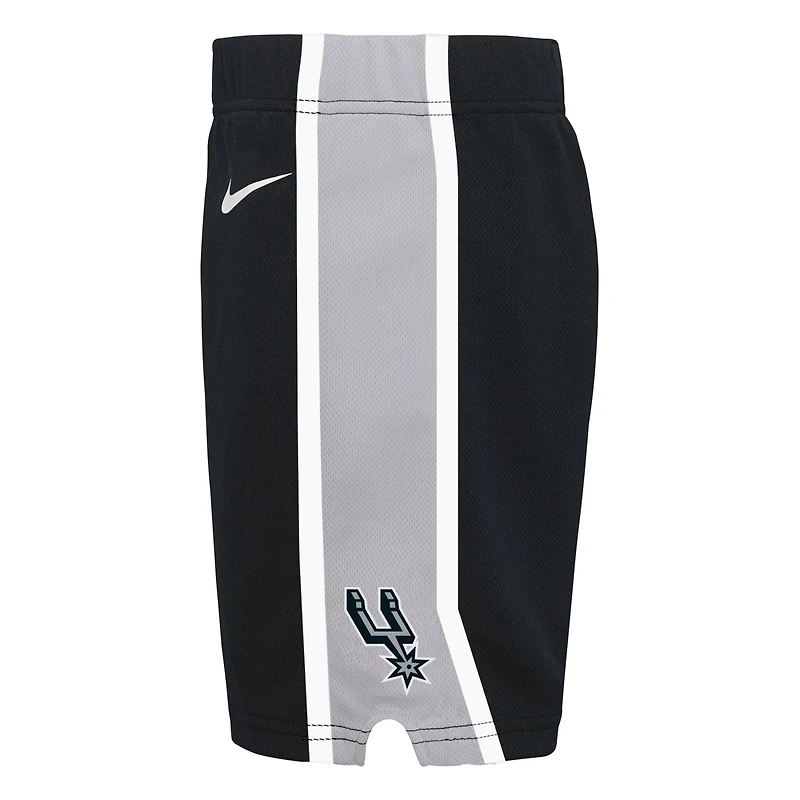 Preschool Nike Black San Antonio Spurs Icon Replica Shorts