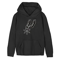 Preschool Outerstuff  Black San Antonio Spurs Primary Logo Hoodie