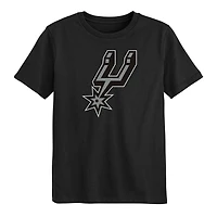 Preschool Outerstuff  Black San Antonio Spurs Primary Logo T-Shirt