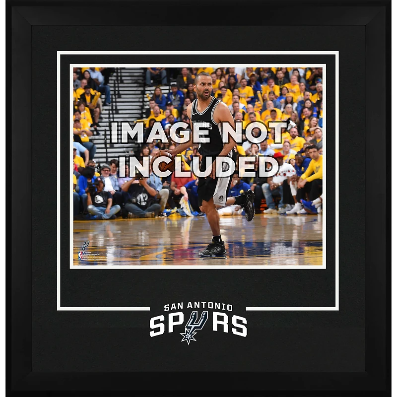 Cadre d'installation horizontal de luxe 16" x 20" des San Antonio Spurs avec logo de l'équipe