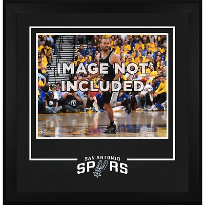 Cadre d'installation horizontal de luxe 16" x 20" des San Antonio Spurs avec logo de l'équipe