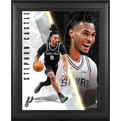 Collage Radiance encadré de Stephon Castle, San Antonio Spurs, 33 x 41 cm