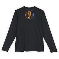 T-shirt noir à manches longues de la Coupe NBA, porté par Stephon Castle, San Antonio Spurs, saison 2024-25 - Taille XL