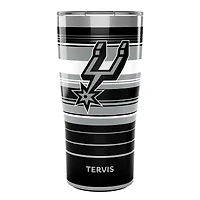 Tervis San Antonio Spurs 20oz. Gobelet en acier inoxydable à rayures Hype