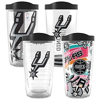 Tervis San Antonio Spurs paquet de quatre 16oz. Ensemble de gobelets classiques