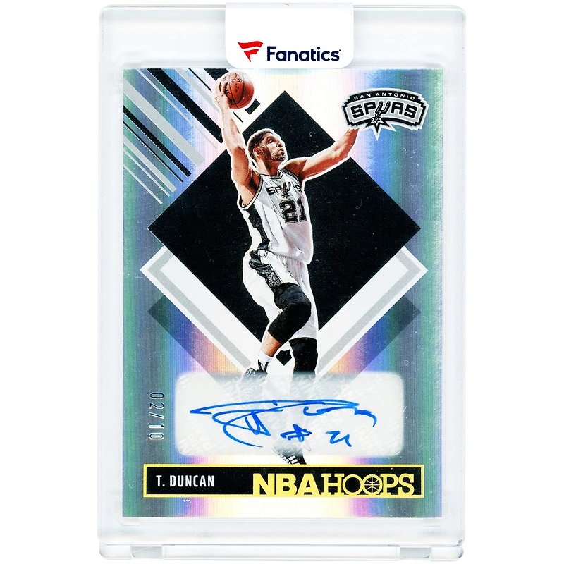 Tim Duncan San Antonio Spurs Autographed 2024-25 Panini Hoops Tribute #297 #2/10 Card