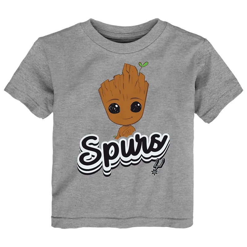 Ensemble t-shirt deux pièces pour tout-petits Heather Gray San Antonio Spurs Les Gardiens de la Galaxie