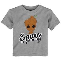 Ensemble t-shirt deux pièces pour tout-petits Heather Gray San Antonio Spurs Les Gardiens de la Galaxie