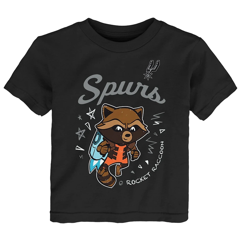 Ensemble t-shirt deux pièces pour tout-petits Heather Gray San Antonio Spurs Les Gardiens de la Galaxie