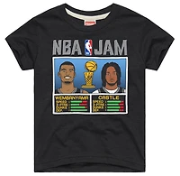 T-shirt NBA Jam Tri-Blend Hommage à Victor Wembanyama et Stephon Castle pour tout-petits, couleur anthracite, San Antonio Spurs