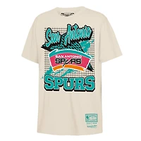 T-shirt rétro Mitchell & Ness naturel San Antonio Spurs pour tout-petit