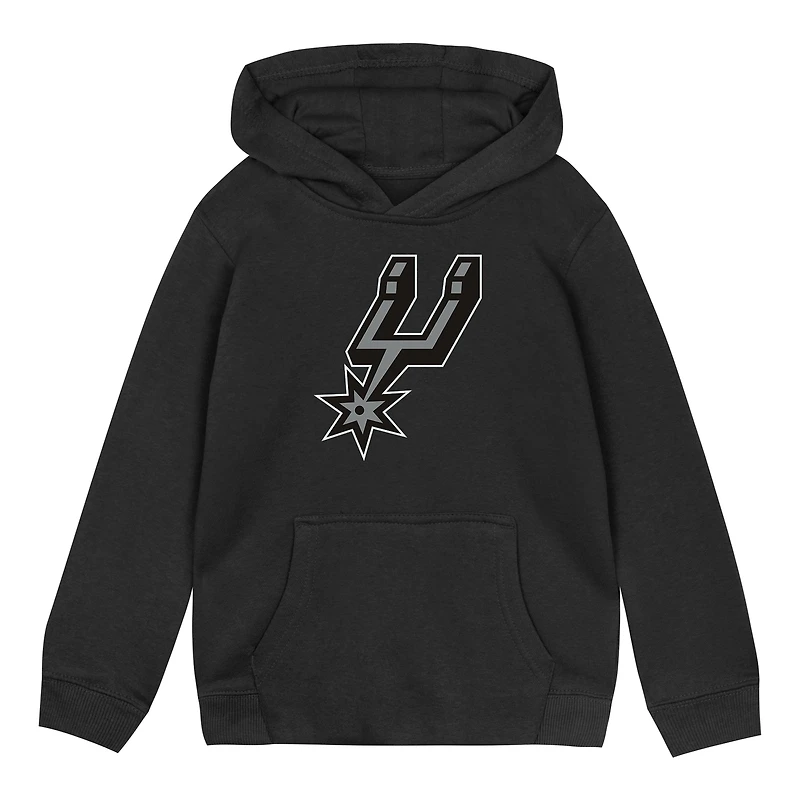 Sweat à capuche noir Outerstuff pour tout-petits, logo principal des San Antonio Spurs