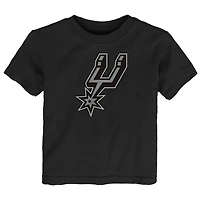 Toddler Outerstuff  Black San Antonio Spurs Primary Logo T-Shirt